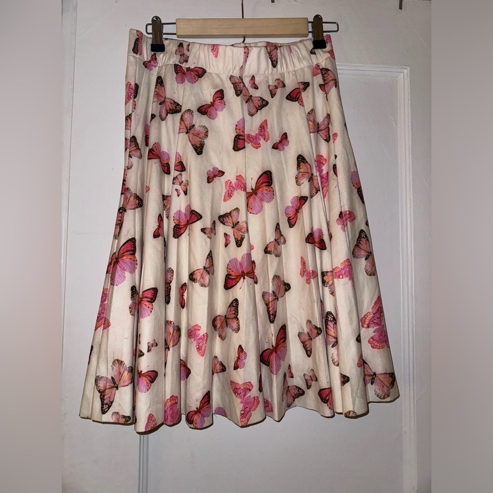 ORLY butterfly pleated skirt